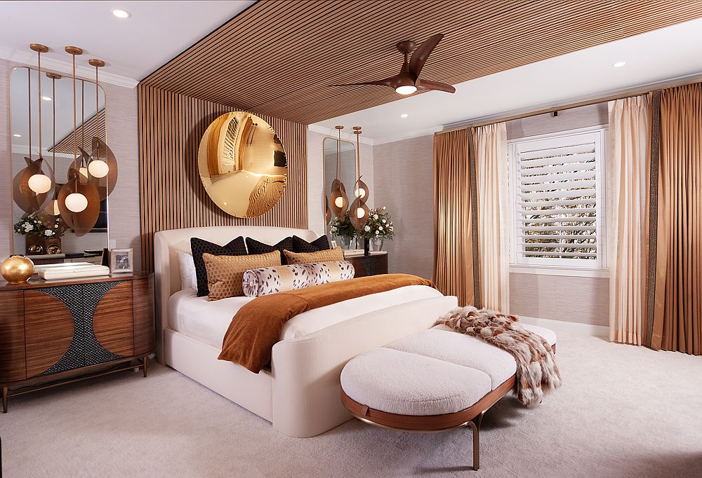 The ultimate in glamor, this luxury bedroom suite was a prize winner.