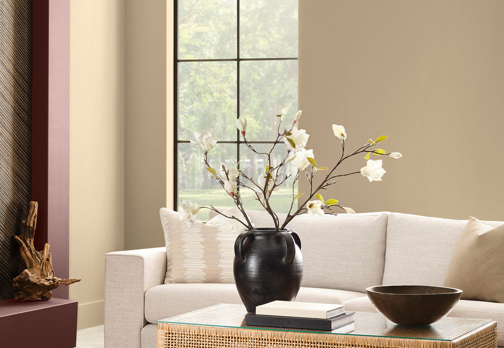 Universal Khaki is the easygoing neutral that makes every room feel pulled together.