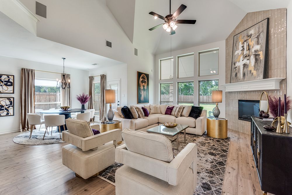 You achieve harmonious interior design when all the details in a room work together to create a space that feels orderly, cohesive and beautiful. 